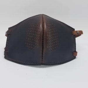 Leather Face Mask Brown